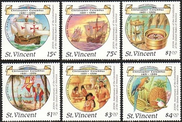 1988 Columbus Discovery of America 2nd Series Stamps 1988 Columbus Discovery of America 2nd Series Stamps